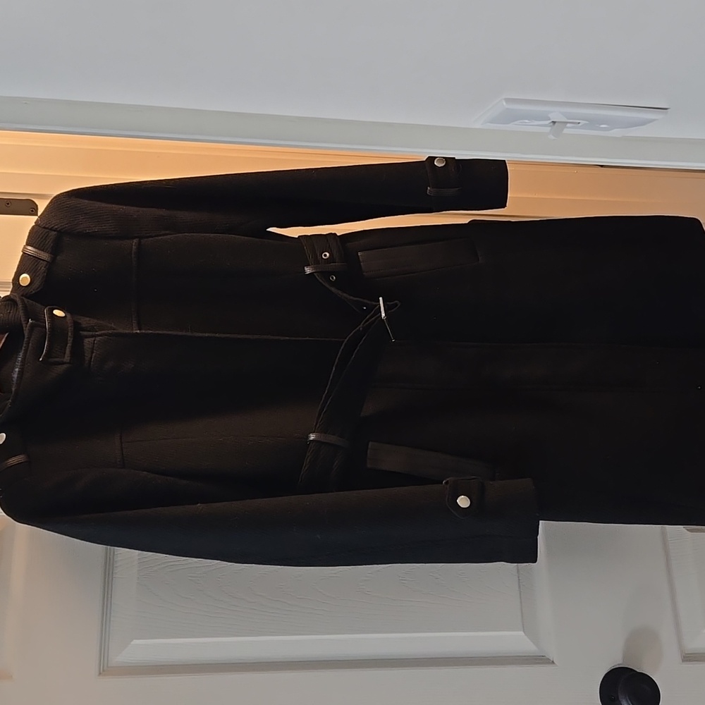 Cole Haan Black Trench Coat